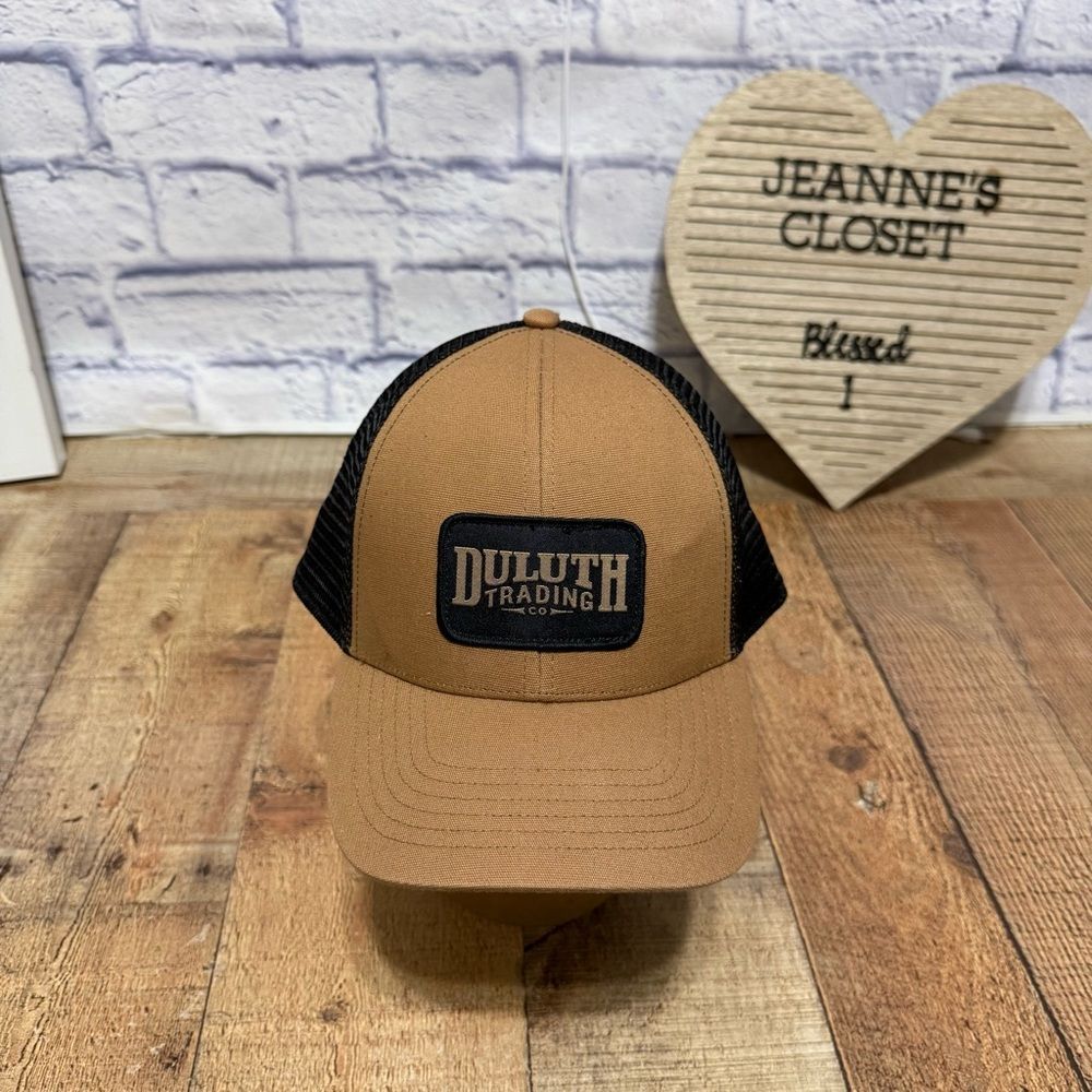 Duluth Trading Co Hat Cap Trucker Brown Mesh Back